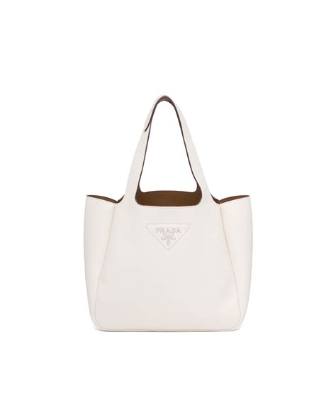 fluffy white prada|prada leather handbags.